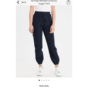 AE Navy Blue Corduroy Joggers